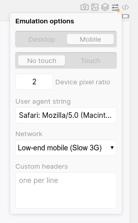Throttling selector