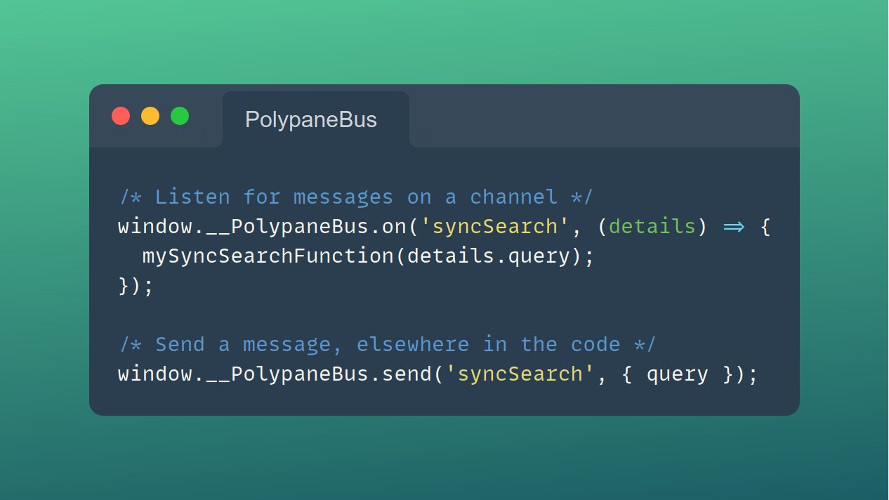 Polypane Message Bus examples