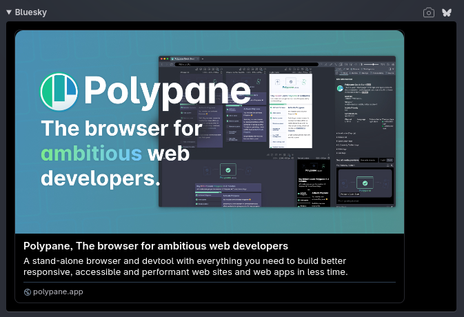 Bluesky preview of polypane.pro