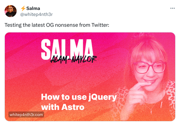 A post shown on the regular site with the overlay bel=ow the text inside the image